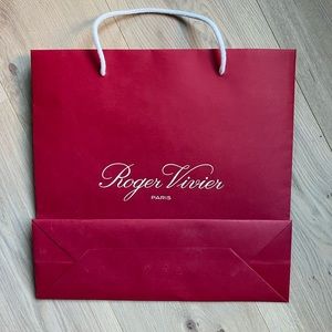 Excellent condition large Roger shopping bag with ribbon